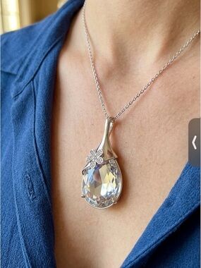 Sparkling Silver and Crystal Pendant